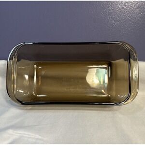 Pyrex Amber Brown Glass 1.5 Qt Rectangular Baking Dish Pan 213 Oven Safe